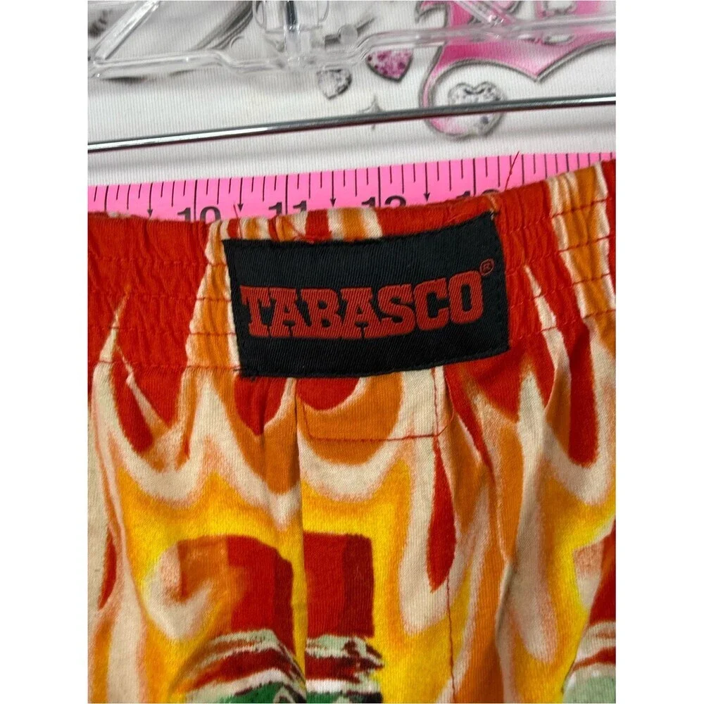 Tabasco shorts funny Red and Yellow Flame Bottle Shorts